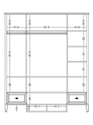 Armadio a 4 Ante Orion
