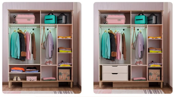 Armadio a 4 Ante Sofia con Specchi