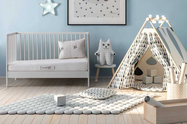 Bambi Junior Materasso per Neonati  – Inclinato (Anti-Reflusso) e Impermeabile