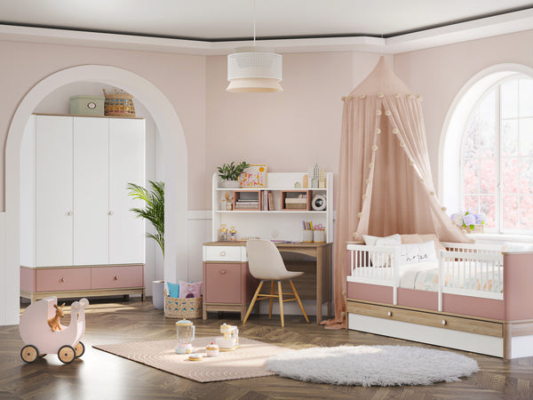 Bono Pink Scrivania con Modulo Superiore