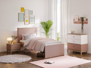 Bono Pink Medium Letto con Testiera (100x200/120x200)