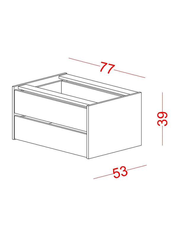 Cassettiera Interna per Armadio Regnum (2 Cassetti)