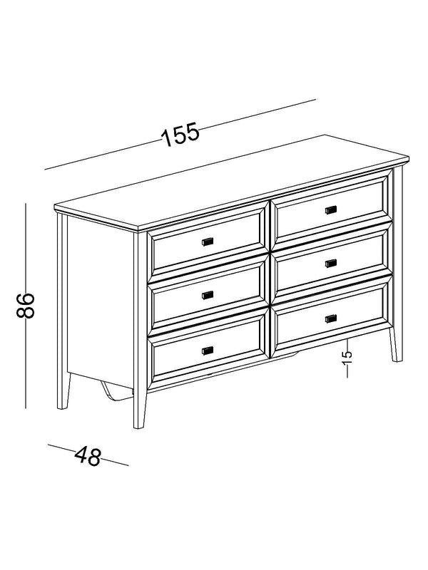 Cassettiera Larga Orion