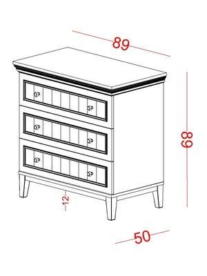 Cassettiera Regnum (3 Cassetti)