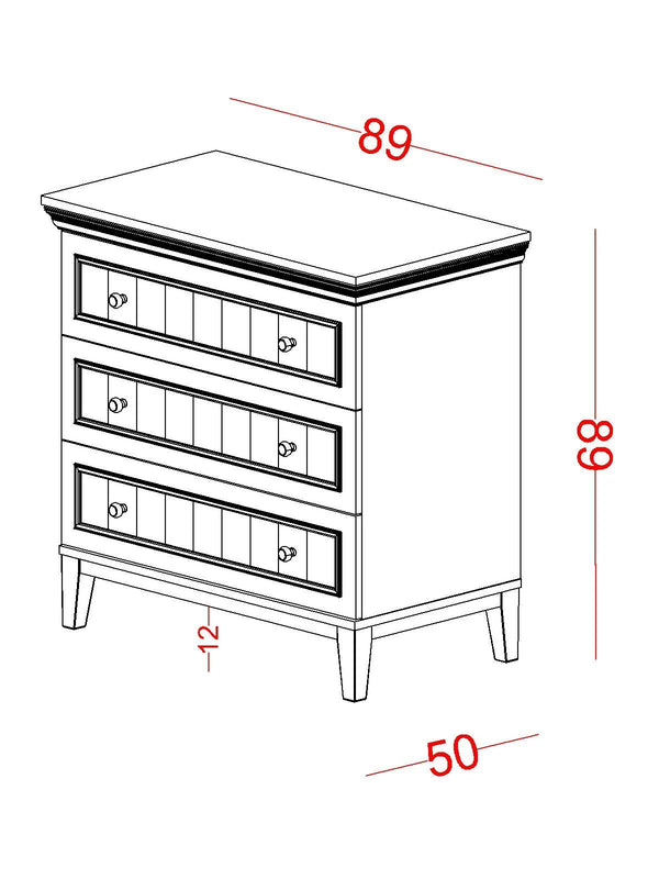 Cassettiera Regnum (3 Cassetti)