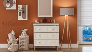 Cassettiera con Specchio Regnum (3 Cassetti)