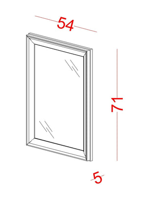 Cassettiera con Specchio Regnum (3 Cassetti)