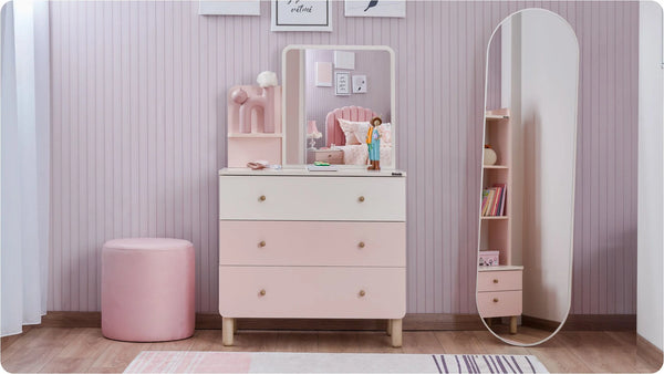 Cassettiera con Specchio Sofia