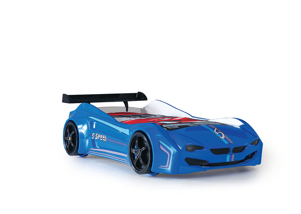 Letto Auto con LED Coupe (Blu/Rosso)