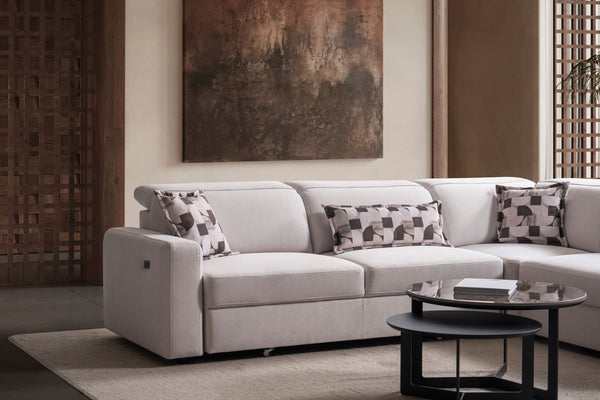 Divano Angolare Modulare Como con Letto e Lounge