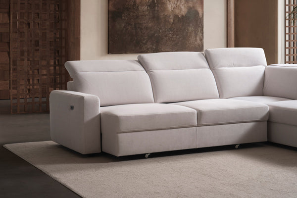 Divano Angolare Modulare Como con Letto e Lounge