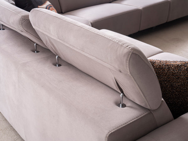 Divano Angolare Modulare Portofino con Letto e Recliner