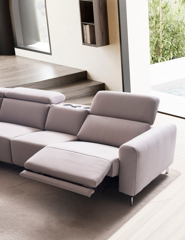 Divano Angolare Modulare Portofino con Letto e Recliner