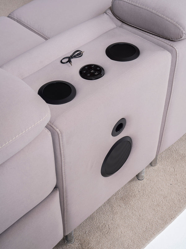 Divano Angolare Modulare Portofino con Letto e Recliner