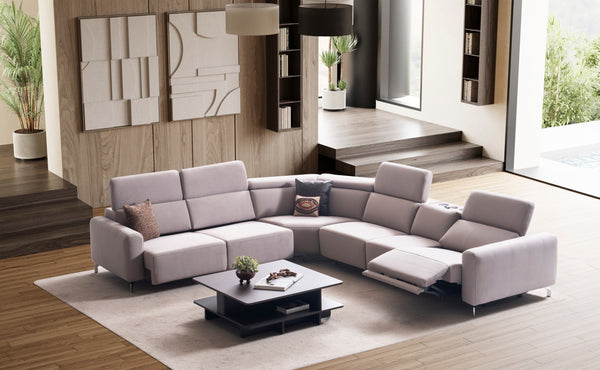 Divano Angolare Modulare Portofino con Letto e Recliner