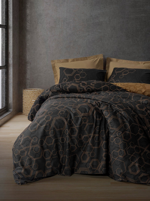 Dark Matrimoniale Set Copripiumino Dawn Rame