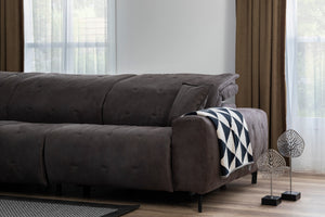 Divano Angolare Modulare Monaco con Doppio Recliner