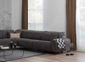 Divano Angolare Modulare Monaco con Doppio Recliner