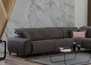 Divano Angolare Modulare Monaco con Doppio Recliner
