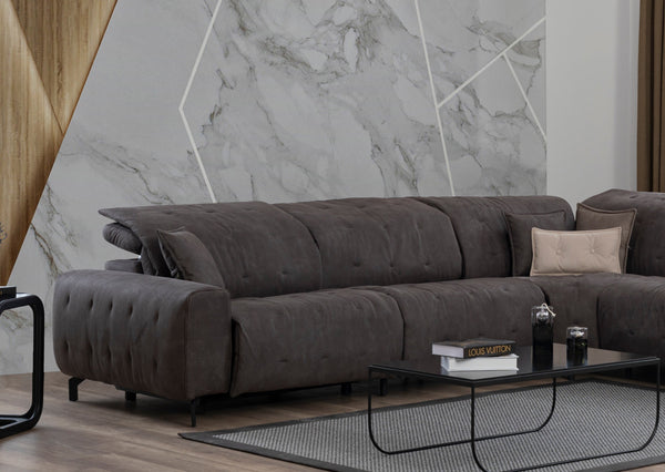 Divano Angolare Modulare Monaco con Doppio Recliner