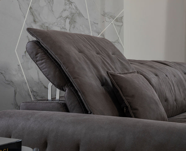 Divano Angolare Modulare Monaco con Doppio Recliner