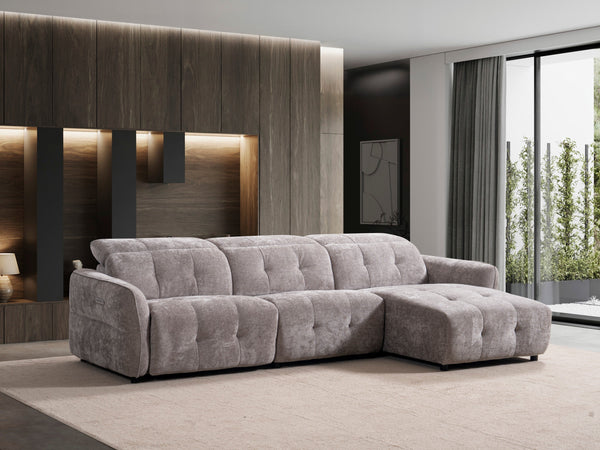 Divano Angolare Modulare Nova con Recliner e Penisola Relax