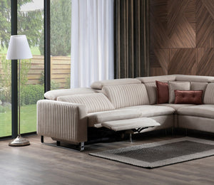 Divano Angolare Modulare Ravello con Recliner e Letto
