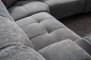 Divano Angolare Torino con Doppio Relax e Console