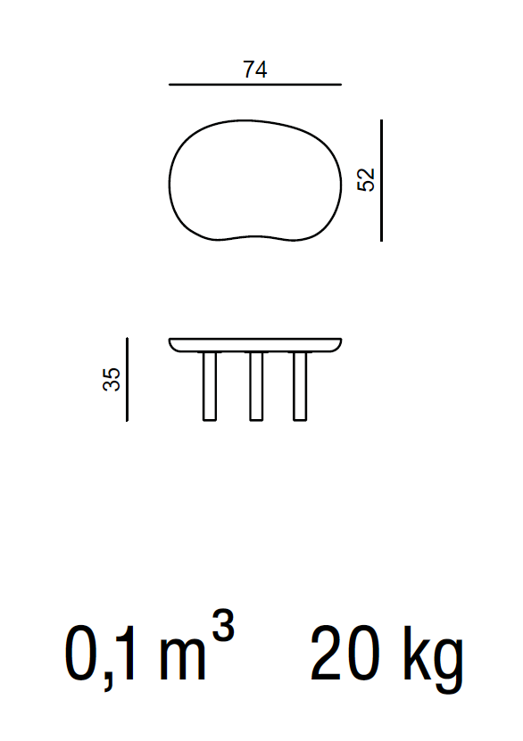 Monolog - Kleiner Couchtisch