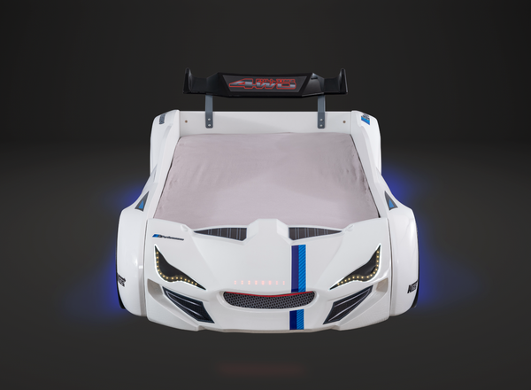 Letto Auto MNV1 con LED - Bianco