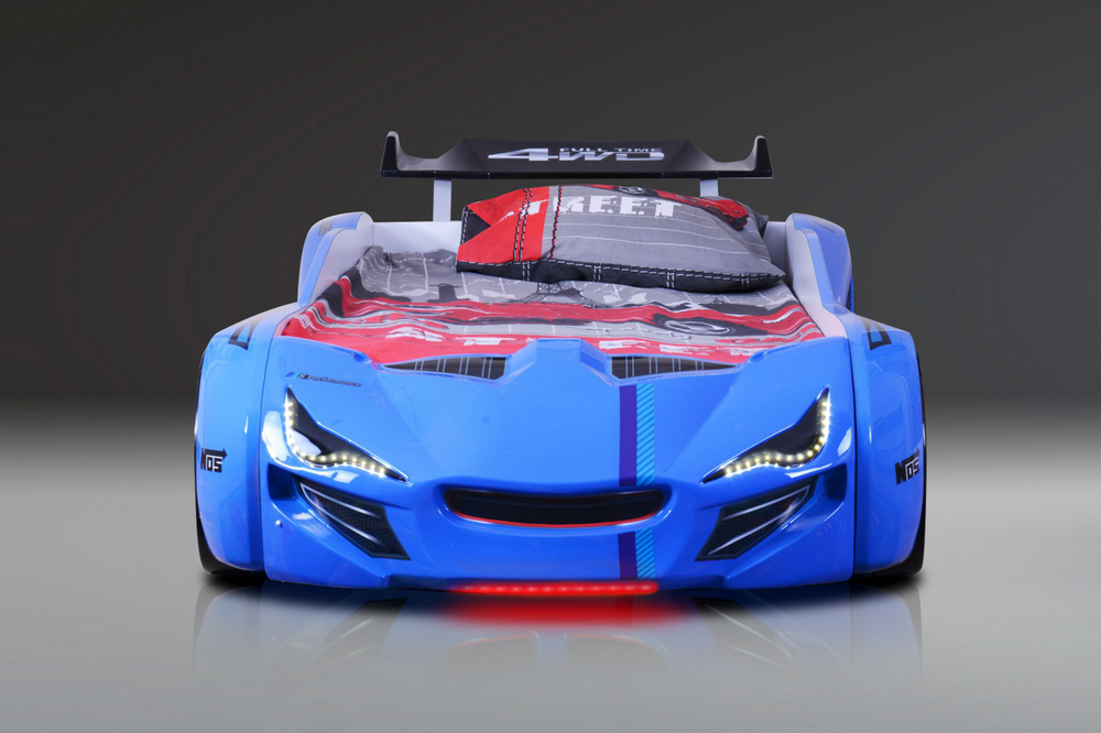 Letto Auto MNV1 con LED - Blu