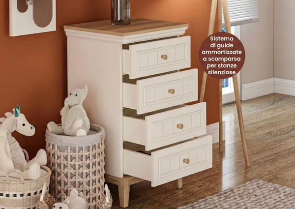 Cassettiera Alta Regnum (4 Cassetti)