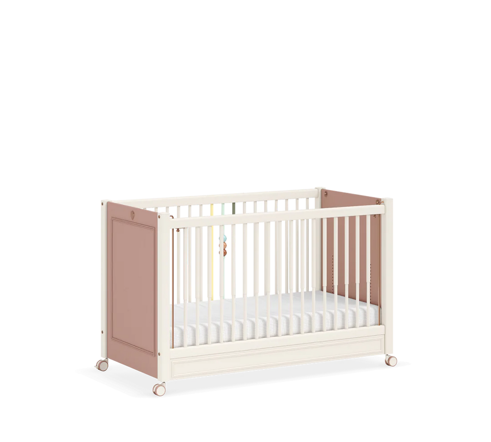 Lettino con Ruote Baby Elegance (Affiancabile al Letto della Mamma) (60x120 cm)