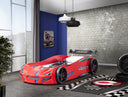 GT1 Eco Car Bed with LED 90x190cm (Red/White)