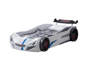 GT1 Eco Autobett mit LED-Beleuchtung 90x190cm (Rot/Weiß)