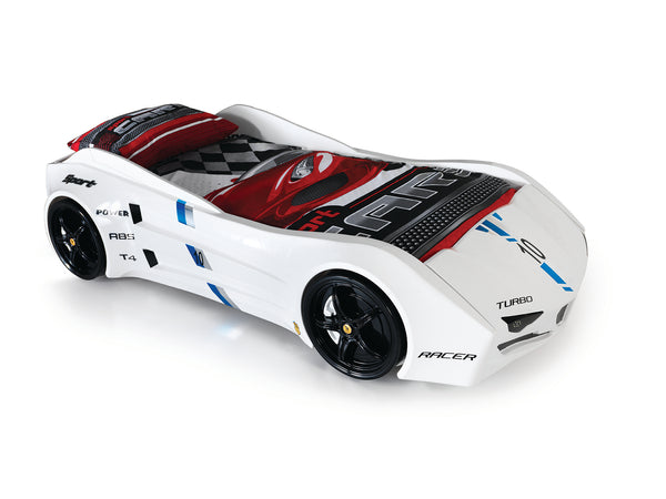 GTI Car Bed with LED (Red/White)