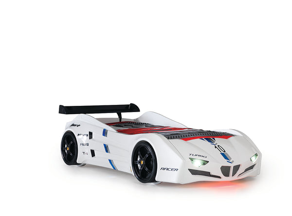 GTI Car Bed with LED (Red/White)