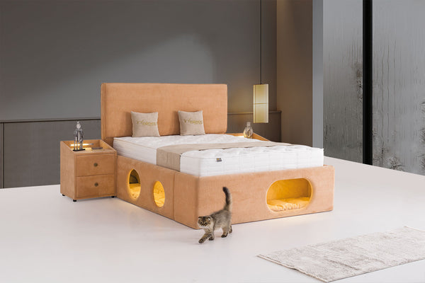 Letto Matrimoniale Petra con Cuccia Integrata