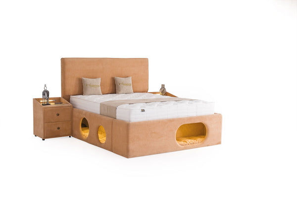 Letto Matrimoniale Petra con Cuccia Integrata