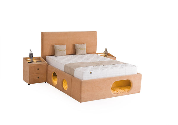 Letto Matrimoniale Petra con Cuccia Integrata