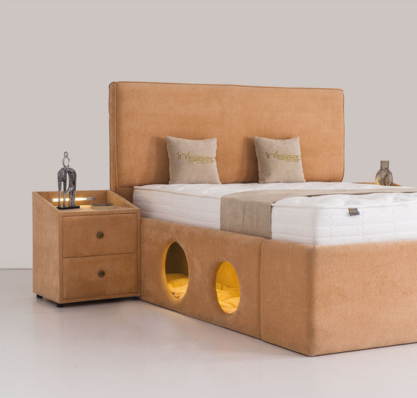 Letto Matrimoniale Petra con Cuccia Integrata