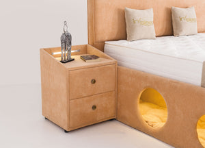 Letto Matrimoniale Petra con Cuccia Integrata