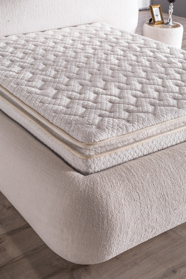 Letto Matrimoniale Atlantic con Design Asimmetrico e Luce LED Integrata