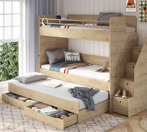 Letto a Castello Studio Oak Set‑1 (90 × 200 cm)