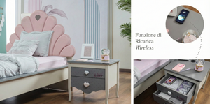 Comodino Juliet Smart con Ricarica Wireless