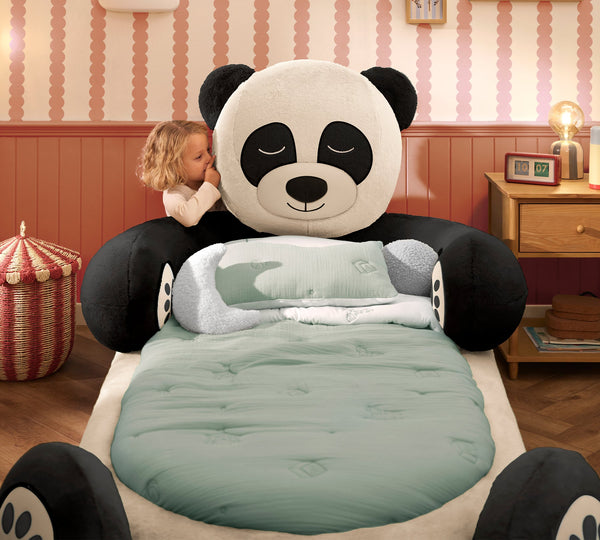 Lettino Panda con Materasso Bamboo+