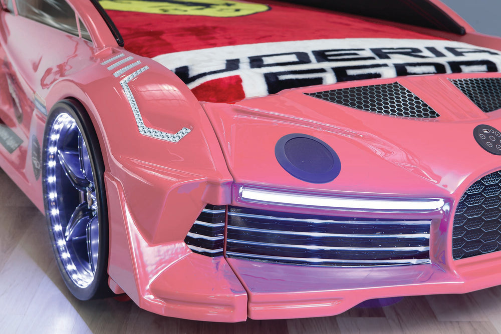 Moon Premium Letto Auto Rosa 90x190cm