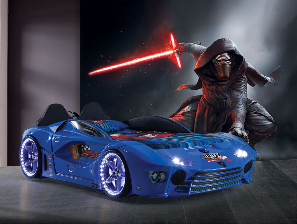 Aventa Premium Letto Auto Blu 90x190cm