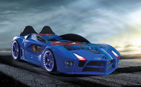 Luxuriöses Autobett mit Vollbeleuchtung, 90 x 190 cm