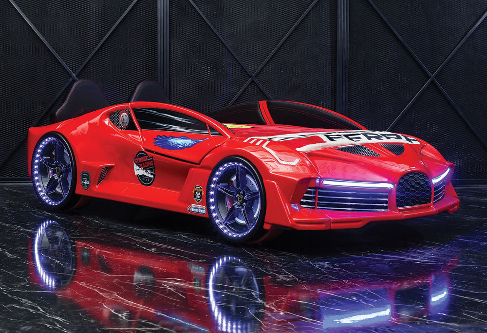 Moon Aero Full Letto Auto Rosso 90x190cm